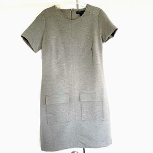 Banana republic short sleeve gray dress